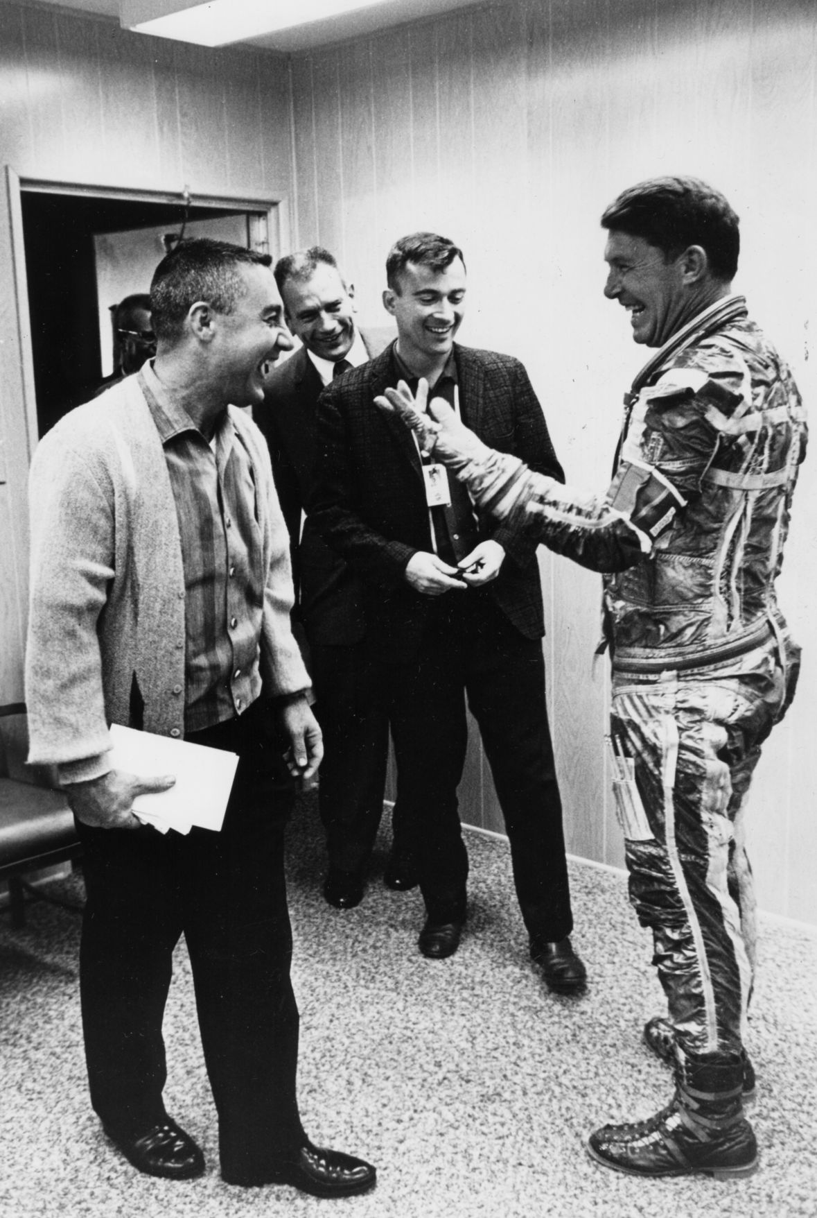 GRISSOM SLAYTON AND YOUNG WITH SCHIRRA